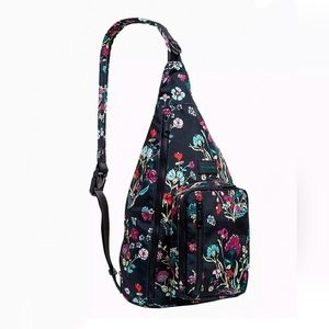 Vera Bradley Lighten Up Sling Backpack in Itsy Ditsy Floral EUC